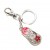 Clear Crystal Red Flip Flop Keychain