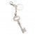 Clear Crystal Key Keychain