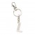 Crystal Letter L Keychain