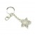Clear Crystal Star Keychain
