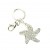 Clear Crystal StarfishKeychain