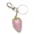Pink Crystal Strawberry Keychain