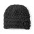San Diego Hat Company Black Knit Flower Beanie