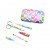 Purple Circle Print Manicure Set
