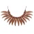 Zad 16-18" Brown Wavy Wood Bib Necklace