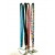 4 Pack Hot Pink, Teal, Black, Multi Color Crystal Lanyard Keychain Card Holder