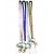 4 Pack Light Pink, Clear, Brown, Purple Crystal Lanyard Keychain Card Holder