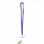 Purple Crystal Lanyard Keychain Card Holder 