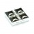 Black and Clear Crystal Aristo Pill Box