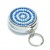 Blue Crystal Ring Pill Box Keychain
