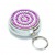 Purple Crystal Ring Pill Box Keychain