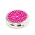 Pink Crystal Round Pill Box