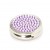 Purple Crystal Round Pill Box