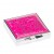 Silver & Pink Square Paisley Pill Box Case : Large