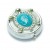 Blue Crystal Turtle Pill Box