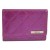 Kenneth Cole Reaction Amethyst Purple Patent Quilted Diamond Trifold Indexer Wallet