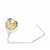 Betty's White Murano Glass Purse Hook