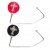 2 Cross Crystal Purse Hooks:(Red & Black)
