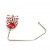 Red Ladybug Crystal Purse Hook