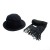 Black Scarf and Scala Cloche Hat Set 