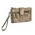Kenneth Cole Pewter Croco Clutch Wristlet