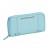 Kenneth Cole New York light Blue Zip Around Genuine Leather Wallet