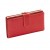 Mundi Red Rio Tab Clutch Red Checkbook Wallet