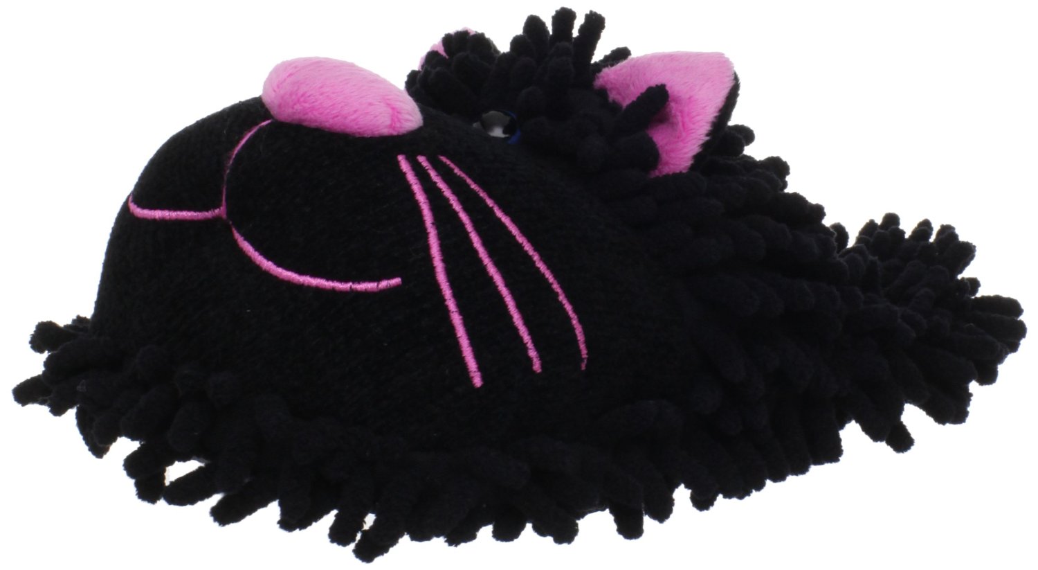 Aroma Fuzzy Friends Womens Black Cat Slippers Size 69 Animal House